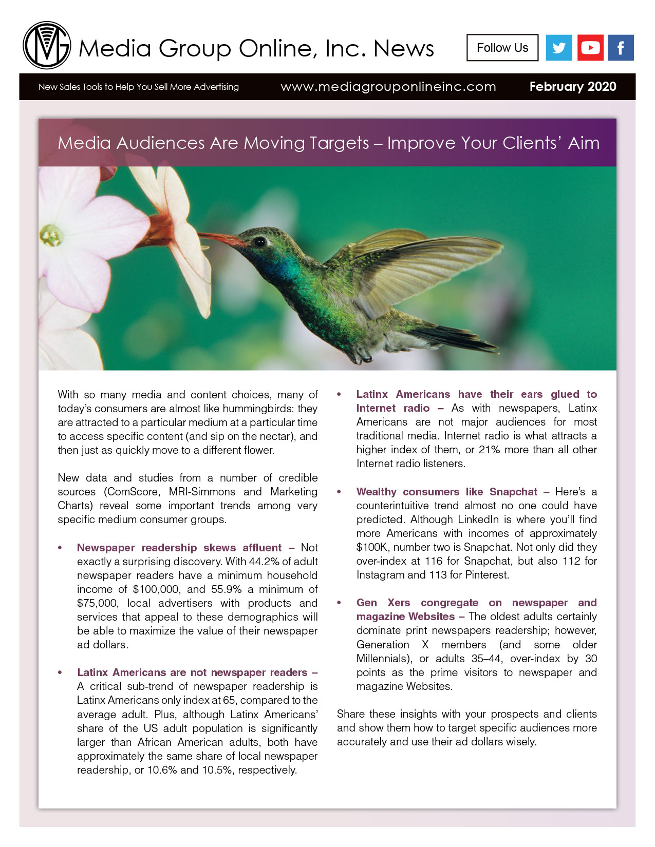 February 2020 Newsletter 8.5x11 PDF